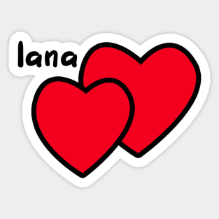 Lana Rhoades Tattoo Sticker